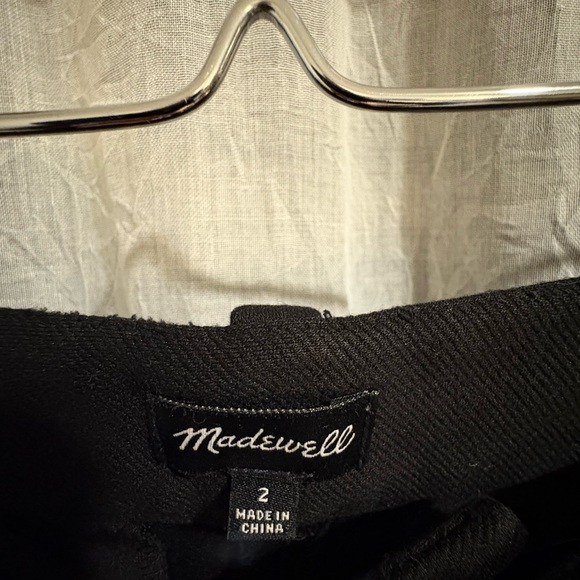 Madewell Classic Black Flexible Fit Boot Cut Slacks size 2 - Picture 3 of 6